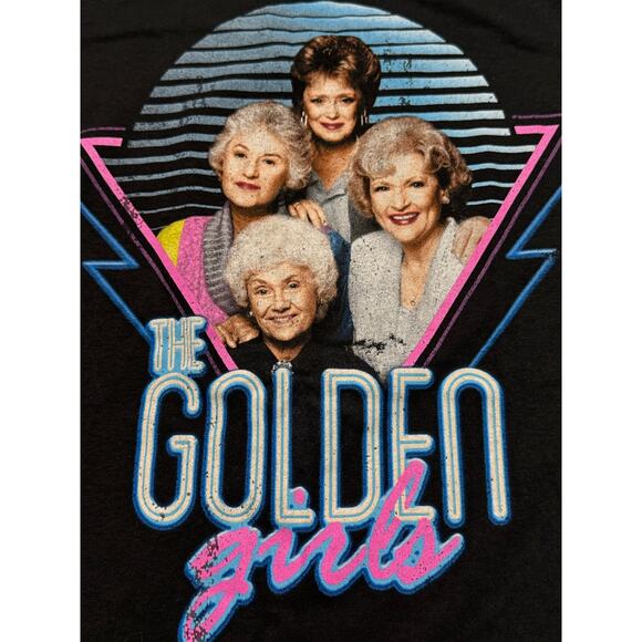 Golden Girls Graphic Tee Black Retro 80s Vintage Style Small NWT - Picture 3 of 6
